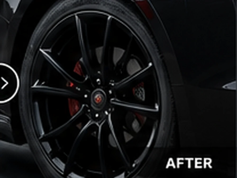 Wheels — brake dust gone after detailing